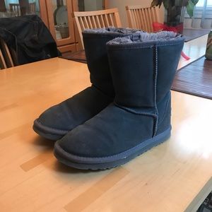 Gray short UGG boot